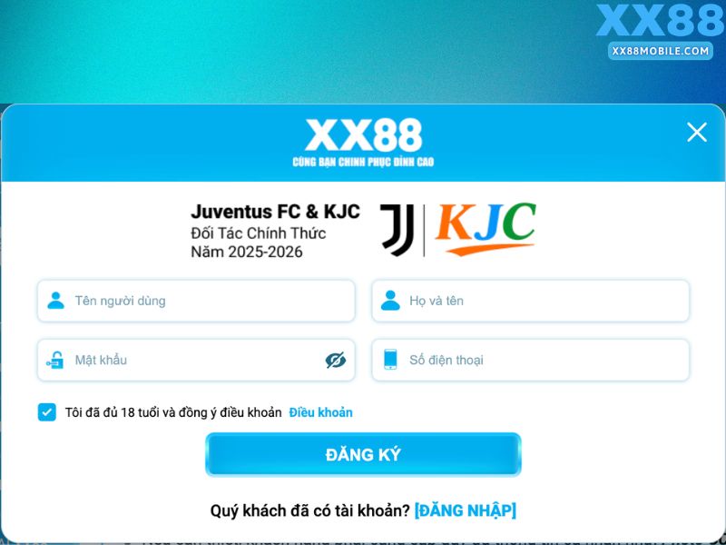 Hương dẫn đăng ký tài khoản XX88 nhanh chóng